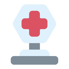 cross road flat icon