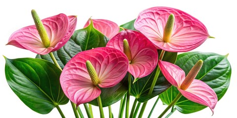 Pink Anthurium Closeup, Tilt-Shift Floral Photography, Tropical Botanicals, Magazine Editorial