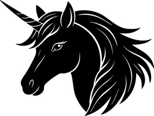 black horse vector illustration