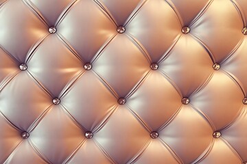 Fototapeta premium Luxury quilted leather texture with diamond buttons background for elegance and design