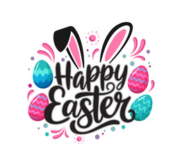 Happy Easter graphic design ideal for Easter day celebration