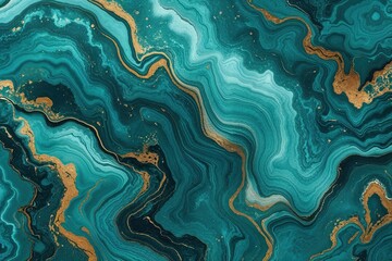 Fototapeta premium High Resolution Teal Marbled Texture Background for Stunning Interior Design