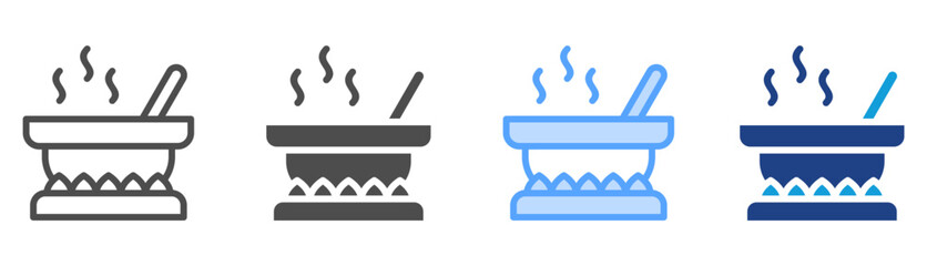 Cooking Icon Set Multiple Style Collection