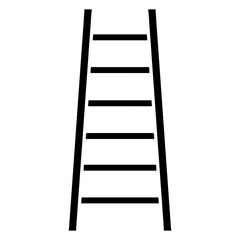 wooden ladder icon logo