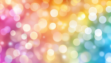 Obraz premium Colorful abstract background with blurred rainbow colors creating vibrant and cheerful atmosphere, perfect for various creative projects