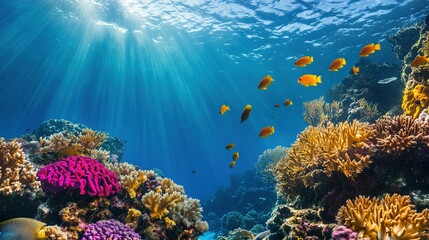 Naklejka premium A picture of the coral reef