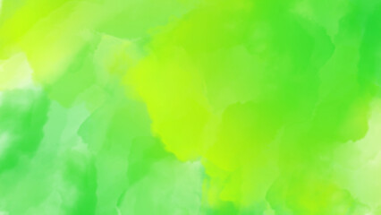 Vibrant green and yellow watercolor blend. Abstract background with bold brushstrokes and bright, saturated colors. Dynamic and expressive texture.