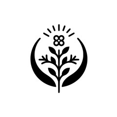 Modern Minimalist Plant-Based Logo: Eco-Friendly Design for Wellness Brand