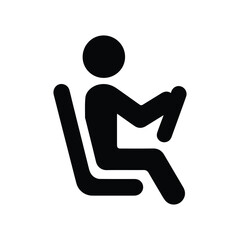 man driving icon isolated stick figure stickman pictogram driver