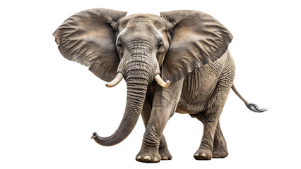 Obraz premium Majestic African Elephant Isolated on Transparent Background – Wildlife Animal PNG