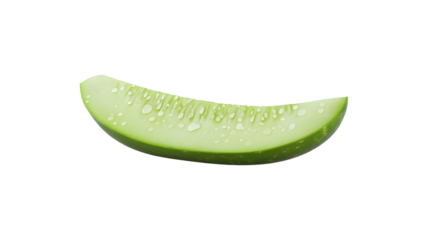 Fresh Green Fruit Slice with Dew Drops Healthy Eating Concept HighQuality Food Photography