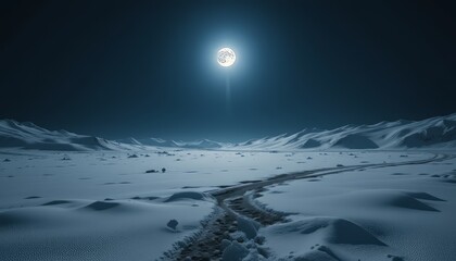Serene Moonlit Landscape