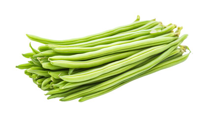 Obraz premium Fresh Green Vegetables A Bountiful Pile of Tender Pods Perfect for Cooking and Healthy Eating