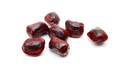 Seed Sweet tamarind on a white background