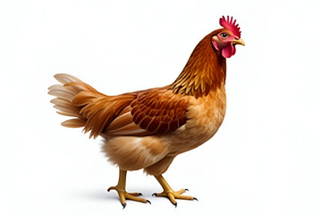 Fototapeta premium rooster isolated on white background