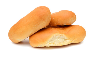 Breads isolated on white background