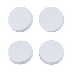 button blank 3d icon app for web symbol