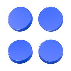 button blank 3d icon app for web symbol