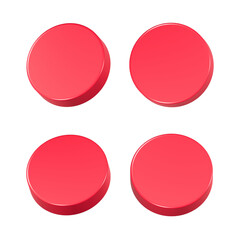 button blank 3d icon app for web symbol