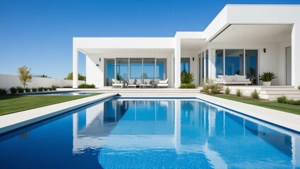 Fototapeta premium luxury swimming pool