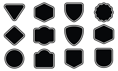 Ornamental label frames. set of luxury vintage frames, collection of retro labels, Royal wedding insignia, sale sticker or invitation card. Isolated vector symbols.