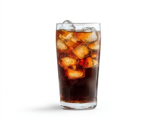 A glass of icecold cola, the perfect refreshment for hot day refreshing