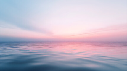 Obraz premium Pastel Tranquility: A Soothing Symphony of Sky and Water in Perfect Harmony