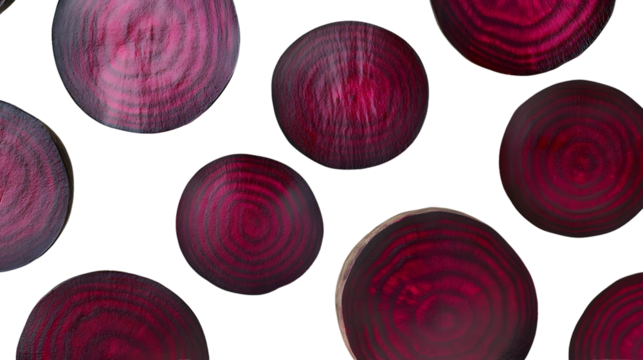 Sliced Beetroot vibrant red vegetable food photography healthy eating culinary background