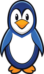 Obraz premium penguin with ice cream