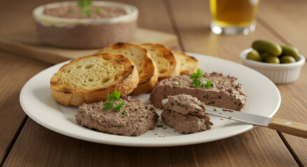 Savory Liver Pate With Toasted Bread