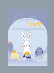 Obraz premium easter party in blue
