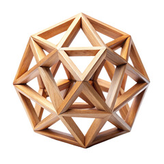 wooden house isolated on white