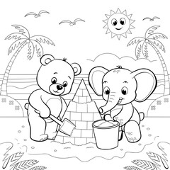 kdp cover, cover, book cover, cartoon illustration, cute coloring book cover, cute kids illustration, cartoon cover, kawaii coloring, easy and bold, kawaii cover, cozy, cozy cover, fuzzy, hygge, color