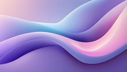A Smooth Gradient Background with Flowing Color Transitions of Soft Purple, Blue, and Pink Hues with a Subtle Light Glow for Depth and Elegance