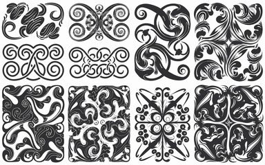 pattern, seamless, vector, circle, wallpaper, design, texture, art, illustration, swirl, decoration, ornament, round, black, spiral, fabric, style, geometric, retro, shape, textile, tile, flower, pape