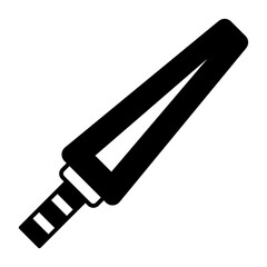 metal detector black icon