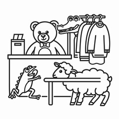 kdp cover, cover, book cover, cartoon illustration, cute coloring book cover, cute kids illustration, cartoon cover, kawaii coloring, easy and bold, kawaii cover, cozy, cozy cover, fuzzy, hygge, color