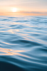 Obraz premium Serenity in Soft Hues: Gentle Ocean Waves Reflecting Tranquility and Calm
