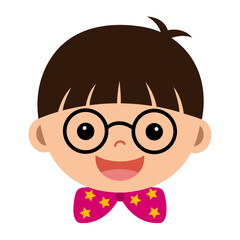 Obraz premium 남자 어린이 벡터 일러스트