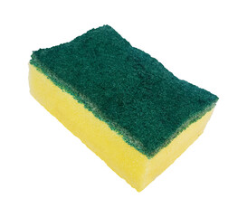 sponge for washing dishes isolated on white
