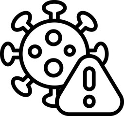 coronavirus Illustration on a white background.