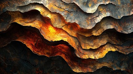 Obraz premium Abstract Layered Stone Texture