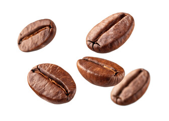 Roasted Coffee Beans PNG &ndash; High-Quality Coffee Seeds Isolated on Transparent Background