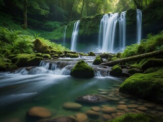 Haut-Rhin Waterfall: A Hidden French Gem Where Cascading Waters Flow Through Enchanting Forests, Moss-Covered Rocks, and Serene Mountain Landscapes in the Heart of Alsace