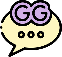 gg Illustration on a white background