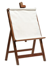 Wooden Easel Canvas on transparent background