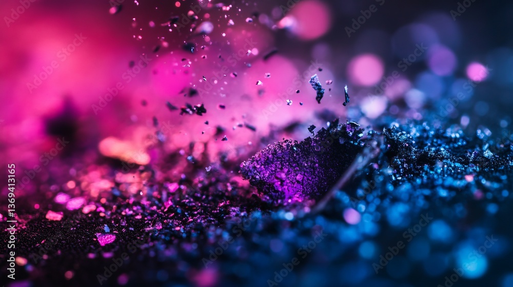 Wall mural a stunning display of vibrant colors in a chaotic explosion of light. this image captures the essenc