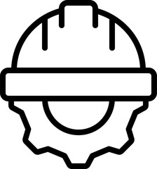 hard hat Illustration on a white background