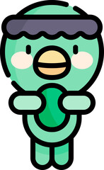 kappa Illustration on a white background.