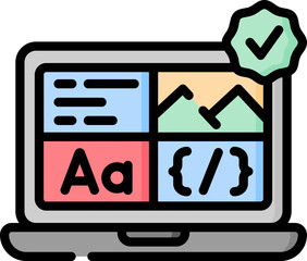 layout Illustration on a white background.